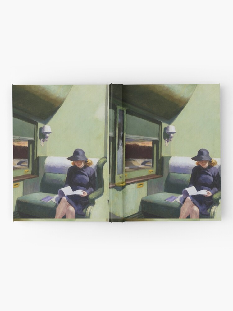 Alternate view of AMERICAN ARTIST. Compartment Car, Edward Hopper. 1938. Hardcover Journal