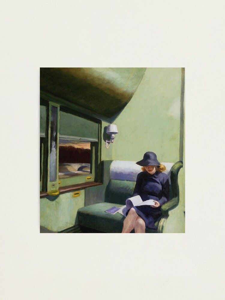 Alternate view of AMERICAN ARTIST. Compartment Car, Edward Hopper. 1938. Photographic Print
