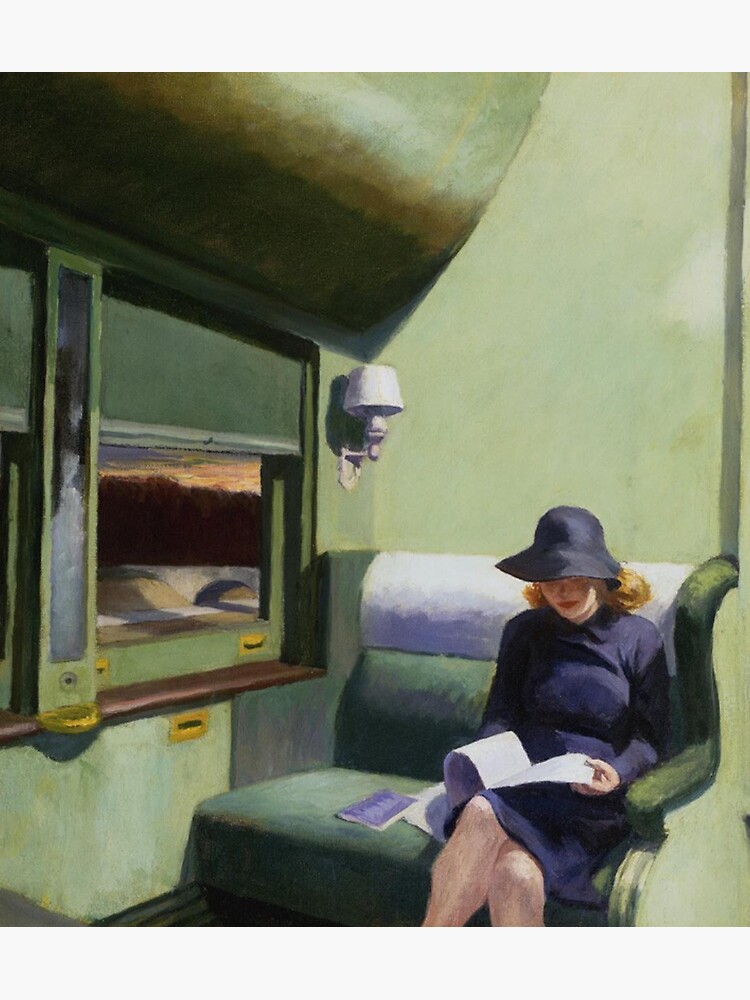 AMERICAN ARTIST. Compartment Car, Edward Hopper. 1938. by TOMSREDBUBBLE