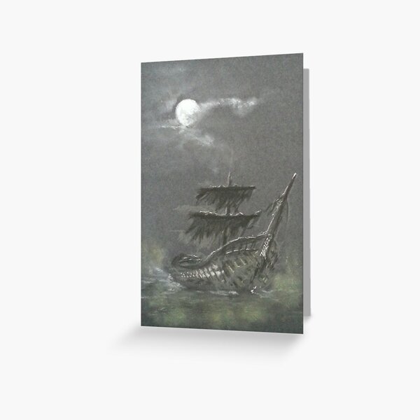 Item preview, LOST AT SEA HALLOWEEN ART designed and sold by TJvideo.