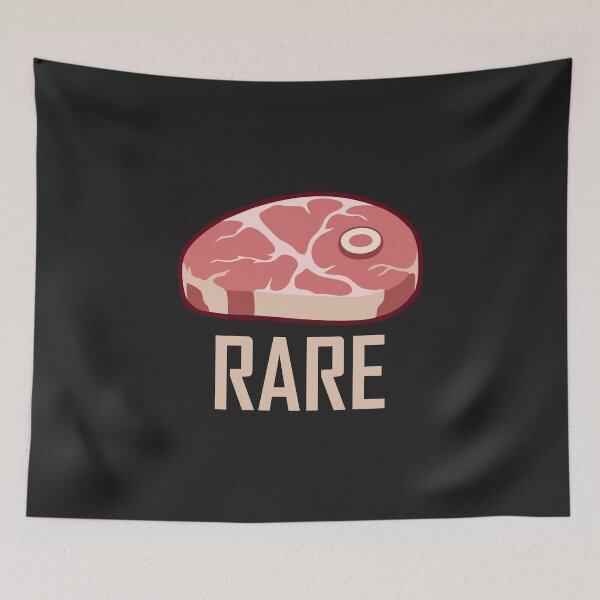 Item preview, Rare steak bbq matching food meat eater grilling gift designed and sold by hadleydesigns.