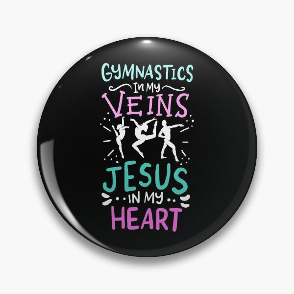 Item preview, Gymnastics In My Veins Jesus In My Heart designed and sold by Betsytiptoe.