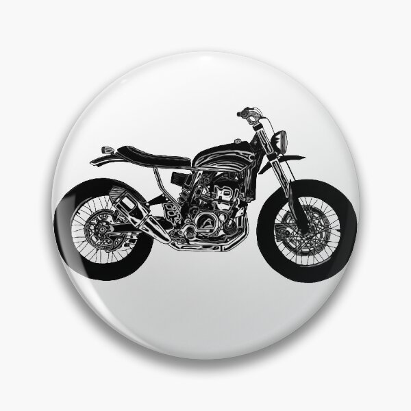 Item preview, Motorrad schwarz glänzend gezeichnet designed and sold by Zwuck.