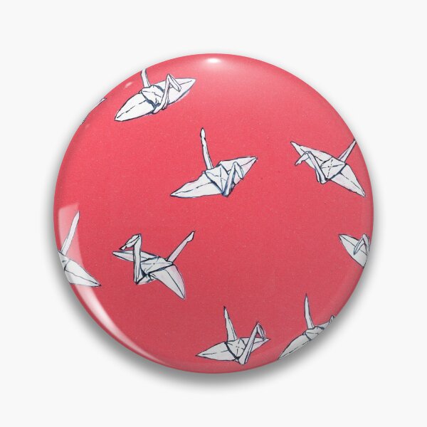 Item preview, red crane pattern designed and sold by KarolinaSt.