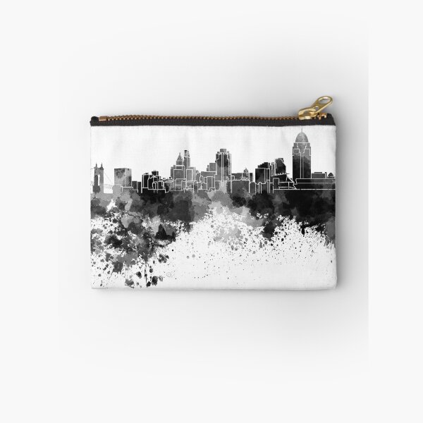 Item preview, Cincinnati skyline in black watercolor designed and sold by paulrommer.