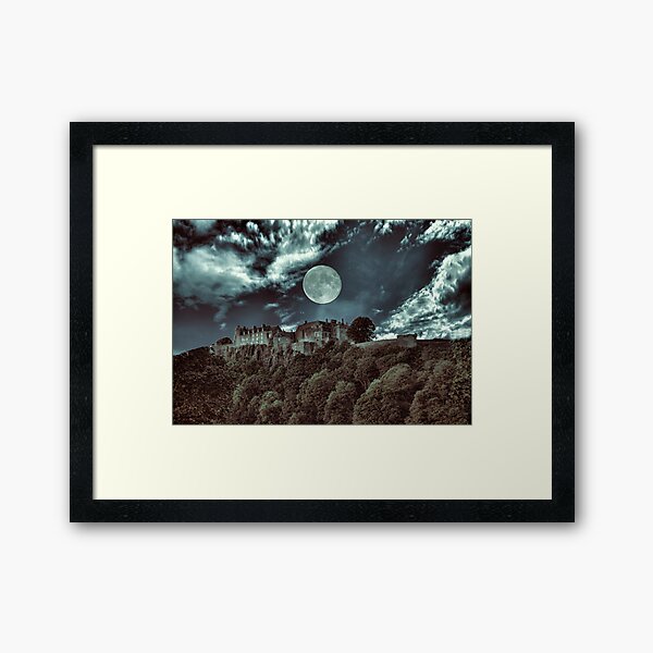 Stirling Castle(Scotland) Moonlight Framed Art Print