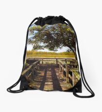 Sheldon Marsh Scenic Overlook - Autumn 2 Drawstring Bag