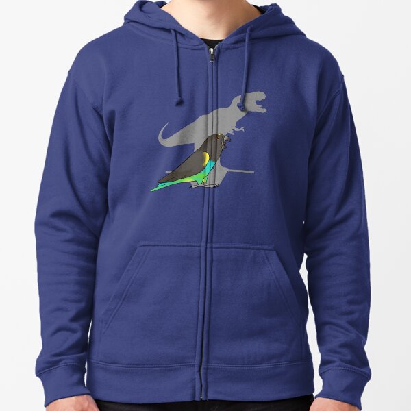 T-rex Meyer's Parrot Sudadera con capucha y cremallera