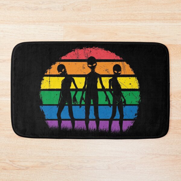Item preview, Rainbow Aliens - Vintage Zeta Reticuli Greys, UFO Abduction Gift designed and sold by NatIntrovertSoc.