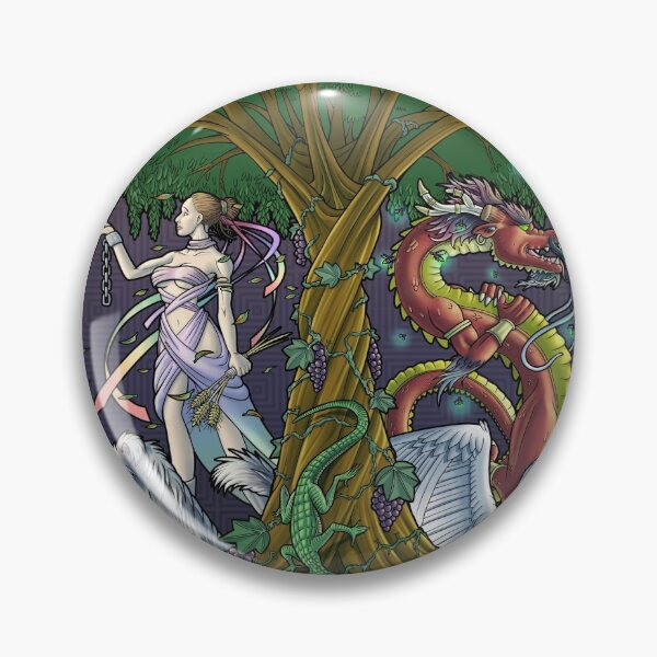 Item preview, Zodiac Trifecta Virgo Vine Dragon designed and sold by ItoSaithWebb.