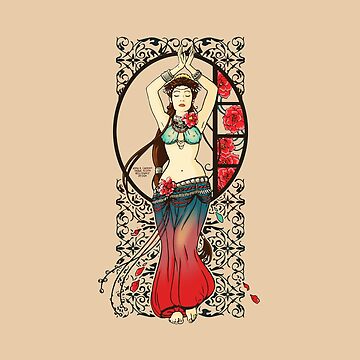 Tribal fusion bellydancer | Art Board Print