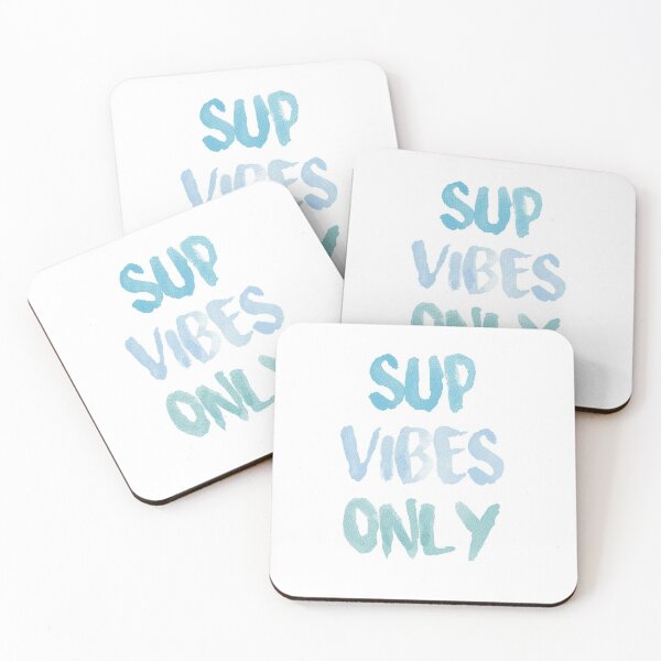 Item preview, SUP VIBES ONLY - PADDLE SURFING MINIMALIST DESIGN WATERCOLOUR  designed and sold by Tropical Blood.