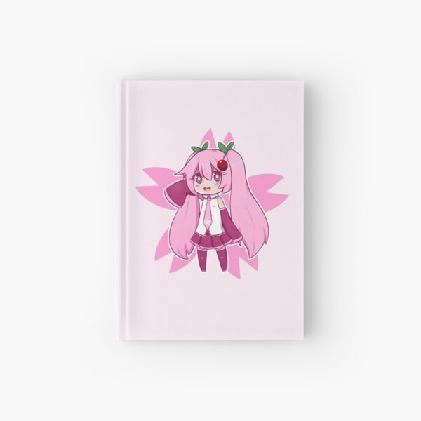 Sakura Cherry Blossom Miku Chibi Hardcover Journal