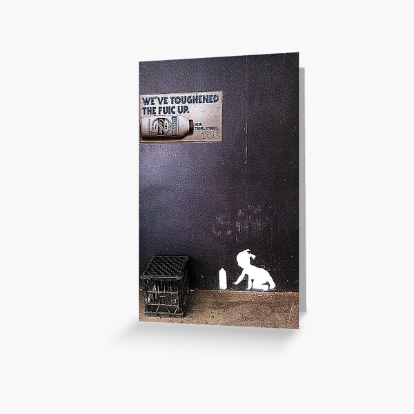 "Spray Can Baby 2" Greeting Card