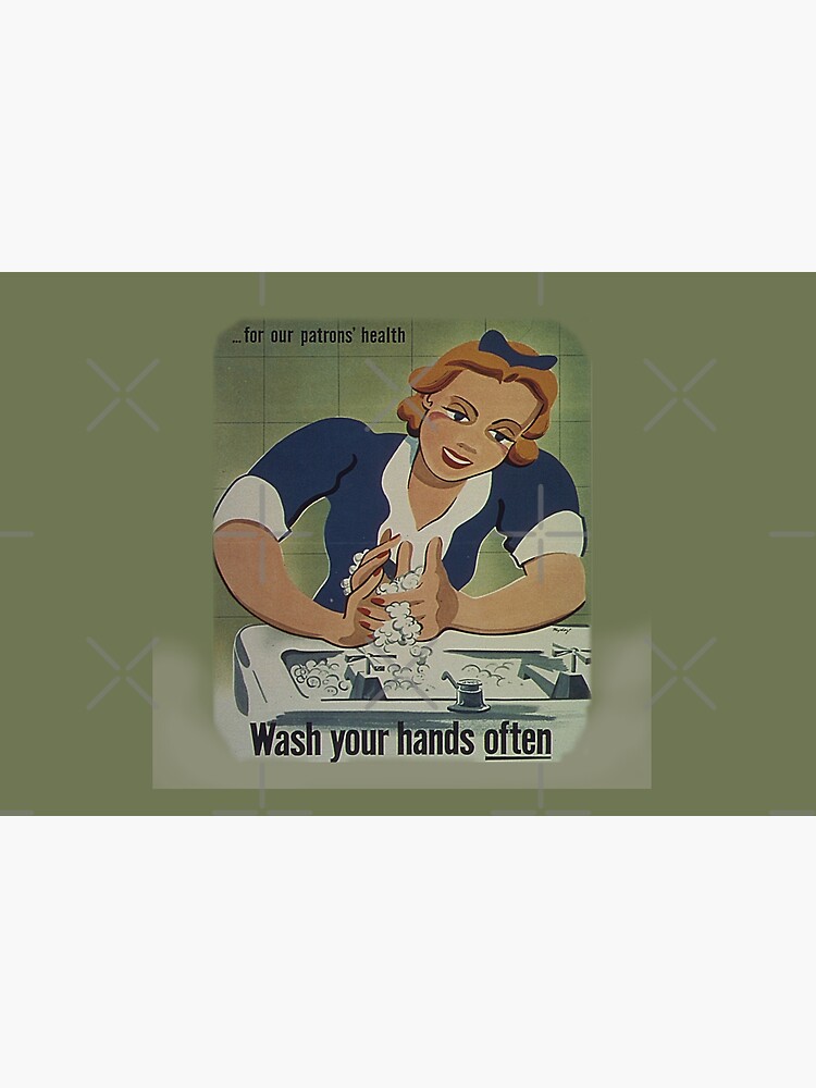 Vintage Patrons Health Wash Your Hands Often, RBSSG by sandyspider