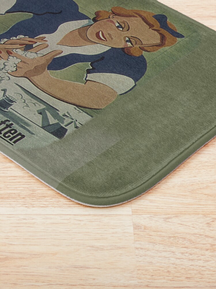Alternate view of Vintage Patrons Health Wash Your Hands Often, RBSSG Bath Mat