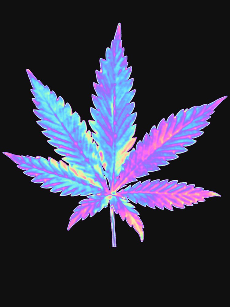 Thumbnail 7 of 7, Classic T-Shirt, Holographic Weed designed and sold by dinaaaaaah.