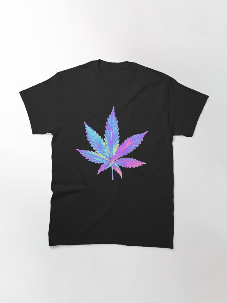 Thumbnail 3 of 7, Classic T-Shirt, Holographic Weed designed and sold by dinaaaaaah.