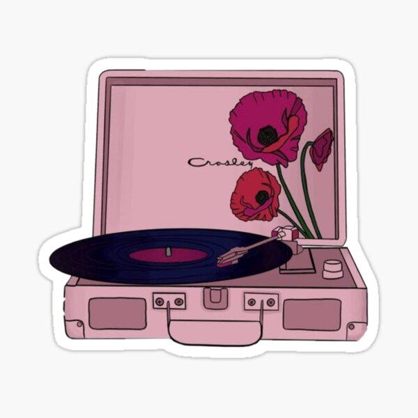 Record player Glossy Sticker