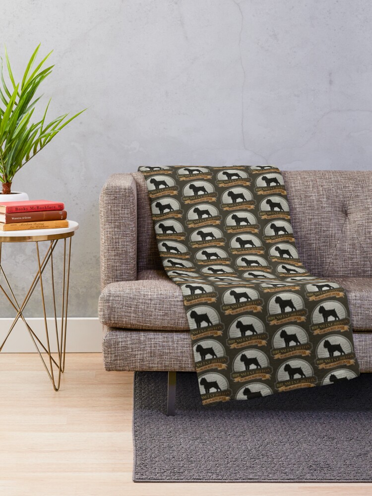 Alternate view of World's Best Dog - Brussels Griffon Throw Blanket