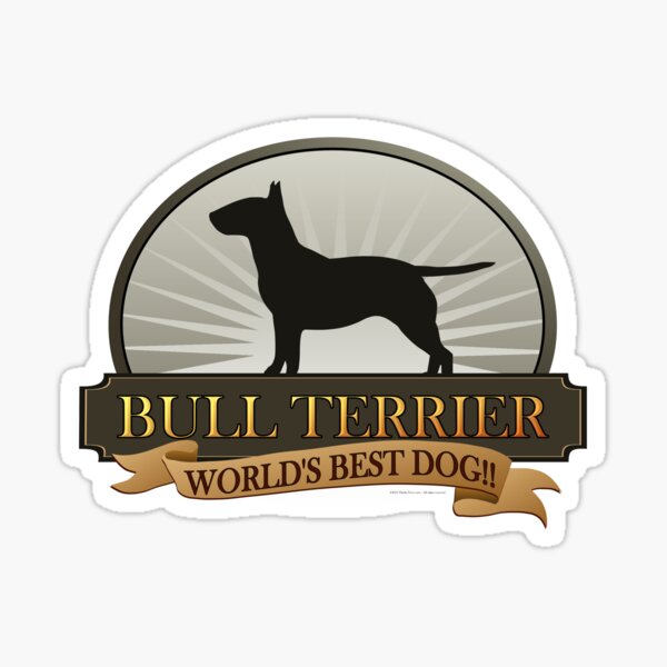World's Best Dog - Bull Terrier Sticker
