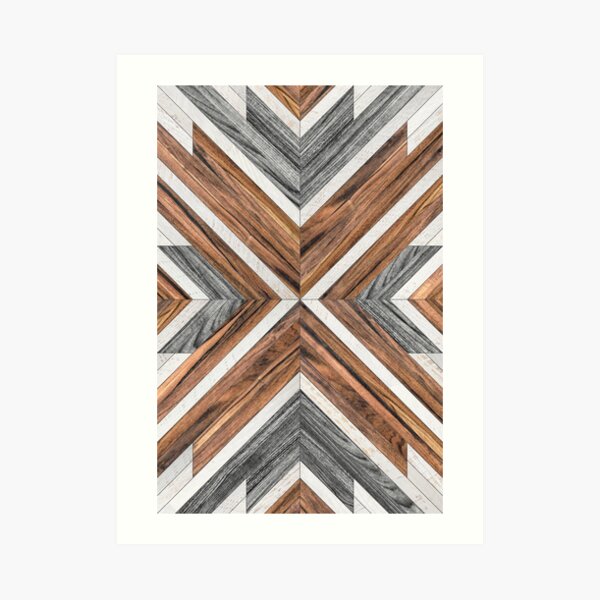 Urban Tribal Pattern No.4 - Wood Art Print