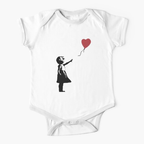 Girl With Balloon Banksy Short Sleeve Baby One-Piece