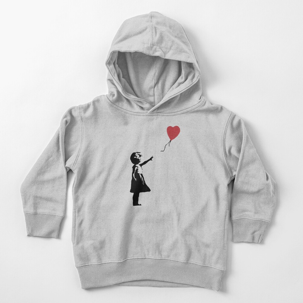 Girl With Balloon Banksy Toddler Pullover Hoodie
