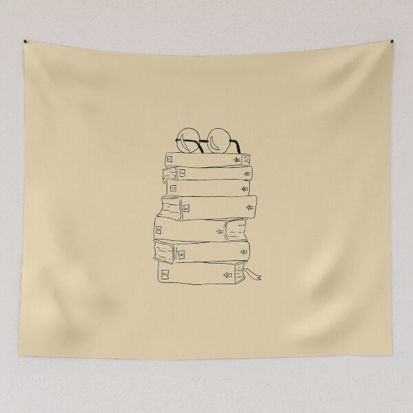 Item preview, Stack of Unnamed Books with Glasses designed and sold by SydneySells.