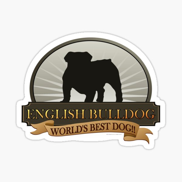 World's Best Dog - English Bulldog Sticker
