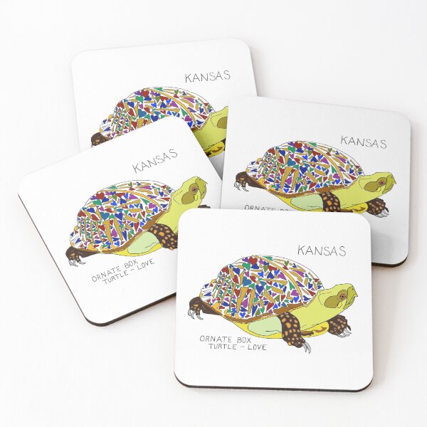 Item preview, Kansas - Ornate Box Turtle - Love - state symbols designed and sold by Colleen Macomber.