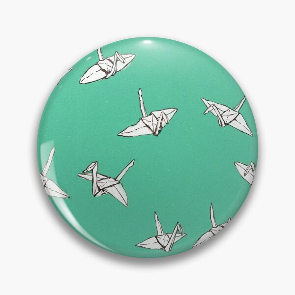 Item preview, green crane pattern designed and sold by KarolinaSt.