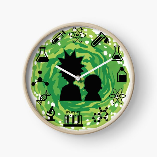 Rick and Morty t shirt - Portal Science Wubba Lubba Dubb Dubb Bestseller Merch Hoodie Hat Clock