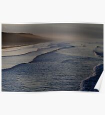 October Twilight : Saltburn on Sea beach. Poster