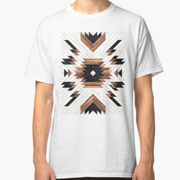 Urban Tribal Pattern No.5 - Aztec - Concrete and Wood Classic T-Shirt