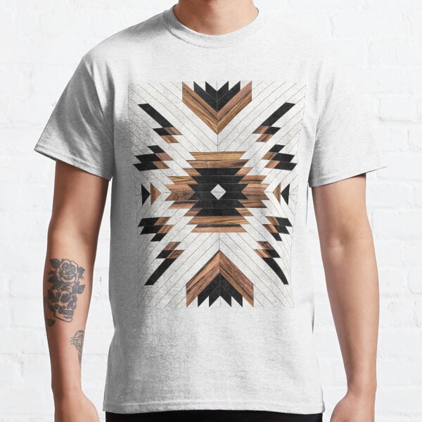 Urban Tribal Pattern No.5 - Aztec - Concrete and Wood Classic T-Shirt