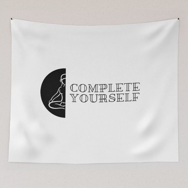 Item preview, Yoga Complete Yourself (bl) designed and sold by Puji Designs.
