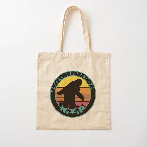 Bigfoot Social Distancing MVP Cotton Tote Bag