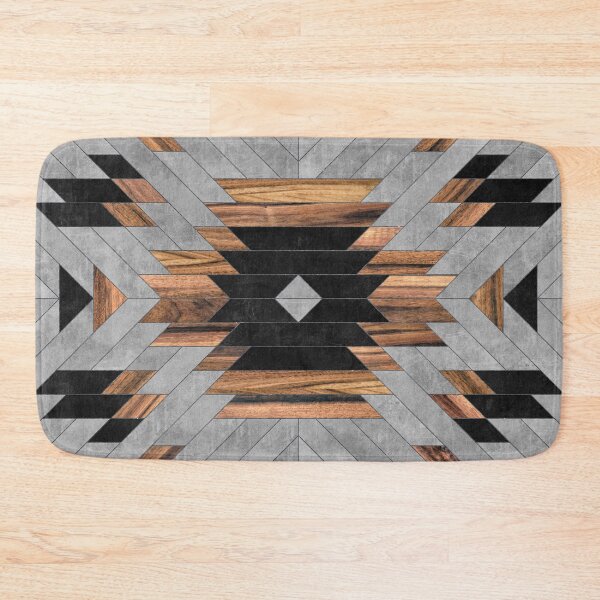 Item preview, Urban Tribal Pattern No.6 - Aztec - Concrete and Wood designed and sold by Zoltan Ratko.
