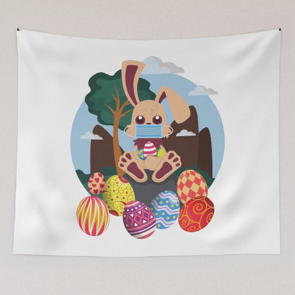 Item preview, Easter bunny with mask, Easter gift idea for women and men designed and sold by Whiskylover.