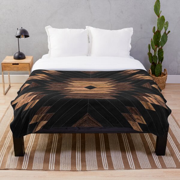 Urban Tribal Pattern No.7 - Aztec - Wood Throw Blanket