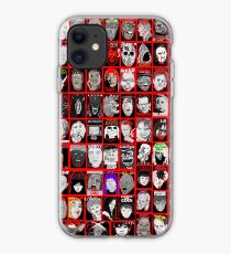Faces of Horror Collage art iPhone Case