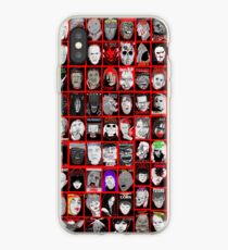 Faces of Horror Collage art iPhone Case