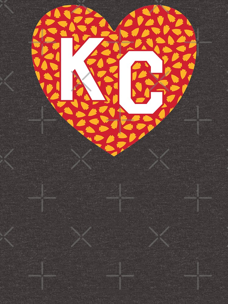 Arrowhead KC Heart Sticker for Sale by bellamuert3