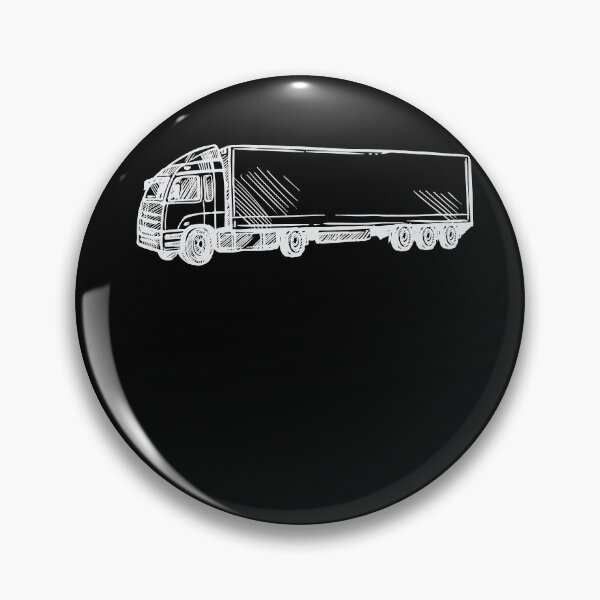 Item preview, Truck driver silhouette / drawing white designed and sold by Mohja-Design.