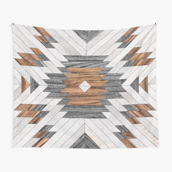 Urban Tribal Pattern No.8 - Aztec - Wood Tapestry