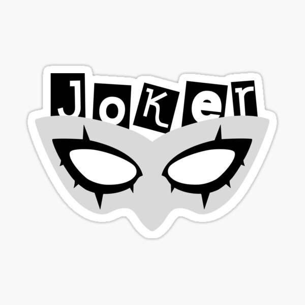 Persona 5 Royal Joker S Mask Sticker By Louboshop Redbubble