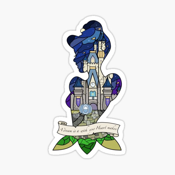 "Cinderella" Sticker for Sale by Ginnyheartlab Redbubble