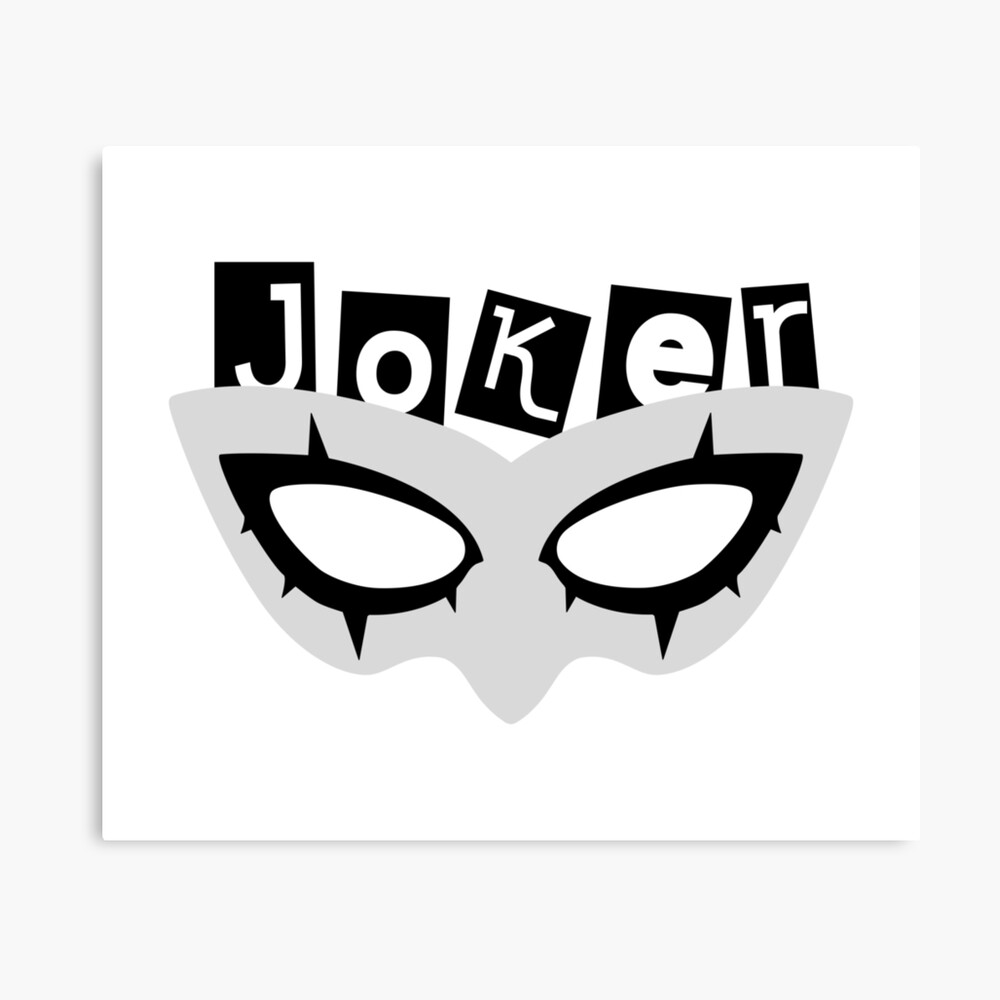 Persona 5 Royal Joker S Mask Canvas Print For Sale By Louboshop Redbubble