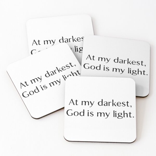 Item preview, at my darkest,god is my light designed and sold by motivation4you.